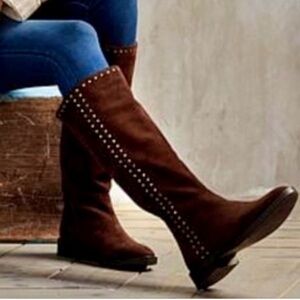 Steve Madden ZOE Suede Tall Boot | 9.5 | Chocolate Brown